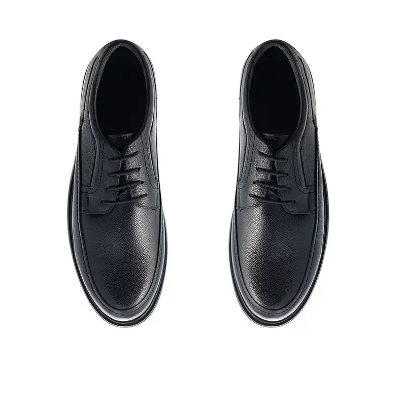 کفش طبی مردانه مدل کلار بندی رنگ مشکی