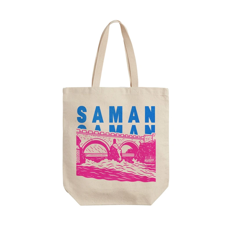 ساک خرید ترمه طراحان ایده مدل نماد پل زمان خان سامان کد map0013 - L