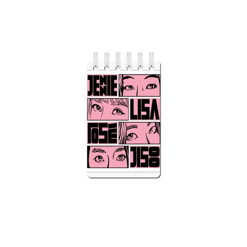 دفترچه یادداشت 50 برگ مدلBlack Pink کد 2350