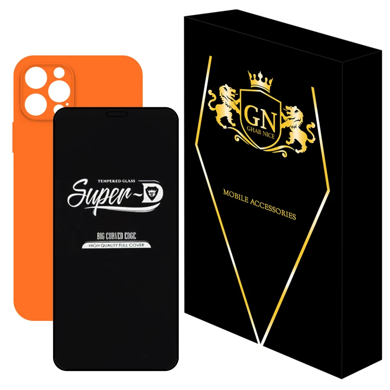 کاور قاب نایس مدل 2SDL مناسب برای گوشی موبایل اپل  iPhone 12 Pro Max به همراه محافظ صفحه نمایش