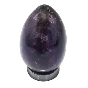 سنگ راف مدل تخم مرغ آمیتیست کد 002