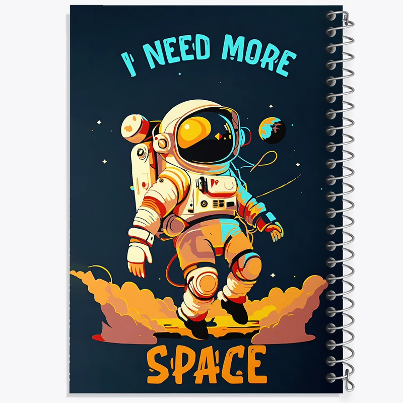 دفتر لیست خرید 50 برگ خندالو طرح فضانورد و فضایی کد F6846