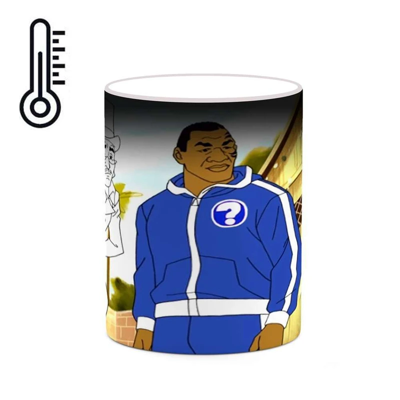 ماگ حرارتی کاکتی مدل کارتون Mike Tyson Mysteries کد mgh22754