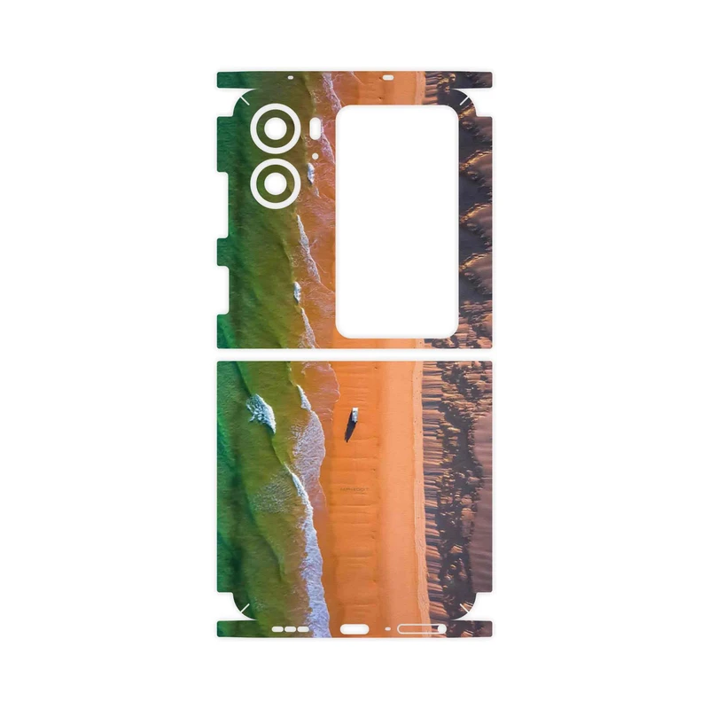 برچسب پوششی ماهوت مدل Beach and Green Sea-FullSkin مناسب برای گوشی موبایل اپو Find N2 Flip
