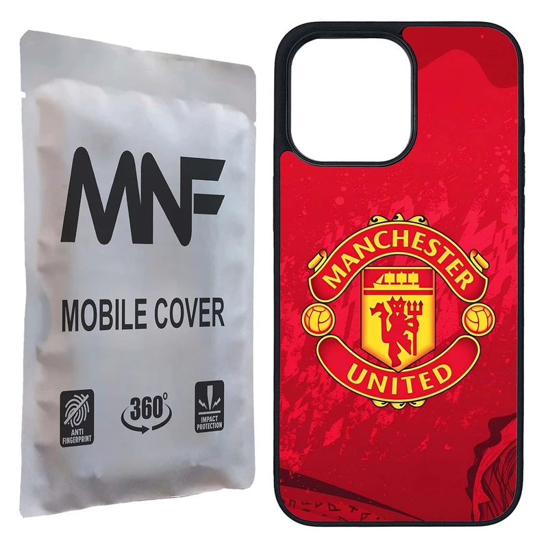 کاور ام ان اف طرح تیم Manchester United کد P-236 مناسب برای گوشی موبایل اپل iPhone 15 Pro Max
