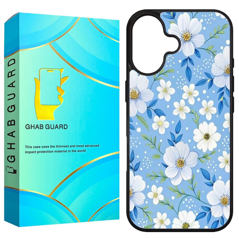 کاور قاب گارد طرح گل گلی مدل G16PL مناسب برای گوشی موبایل اپل iPhone 16 Plus