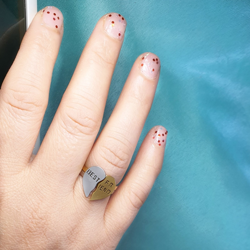 انگشتر زنانه ماصرم مدل بهترین دوست کد Ri3041 مجموعه 2 عددی