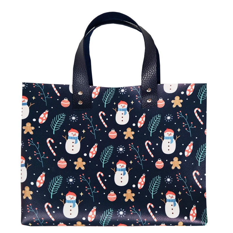 ساک هدیه طرح آدم برفی کریسمس مدل GBA121304