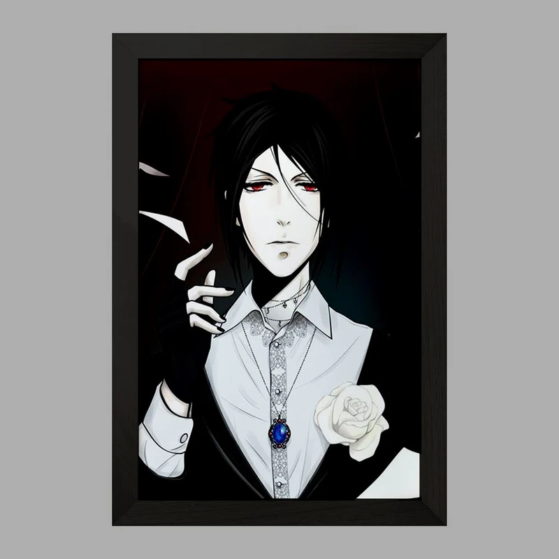 تابلو خندالو مدل سباستین انیمه خادم سیاه Black Butler  کد 16307