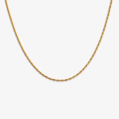 زنجیر طنابی (توئیست) طلا 18 عیار زنانه طلای صداقت مدل T50