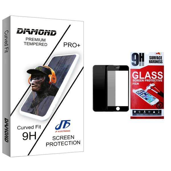 محافظ صفحه نمایش مات جی اف مدل Diamond glass مناسب برای گوشی موبایل اپل iPhone 7plus