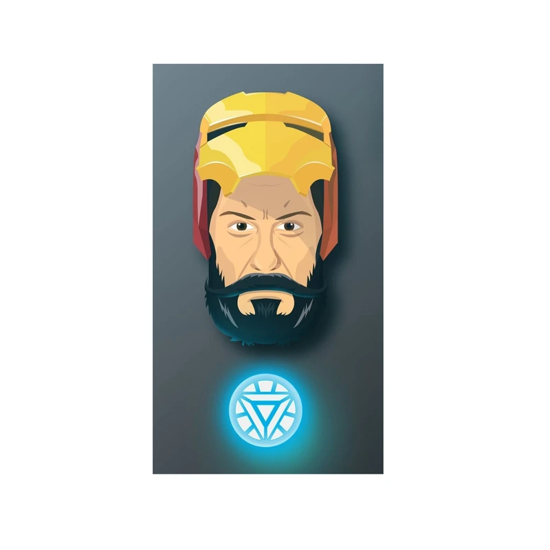 استیکر لپ تاپ و موبایل مدل سریال طرح فیلم مرد آهنی تونی استارک Iron Man Tony Stark کد2764