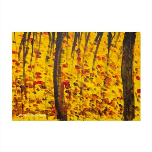 تابلو نقاشی اکریلیک به سبک اکپرسیونیسم طرح پادشاه پائیز