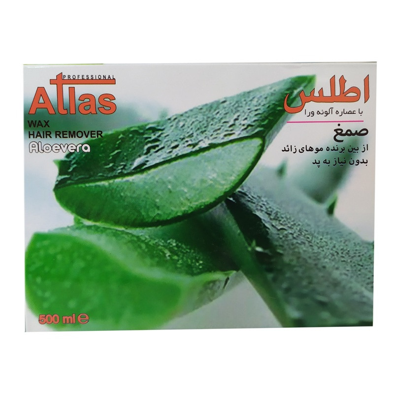 موم موبر اطلس مدل Alovera حجم 500 میلی لیتر موم موبر اطلس مدل Alovera حجم 500 میلی لیتر