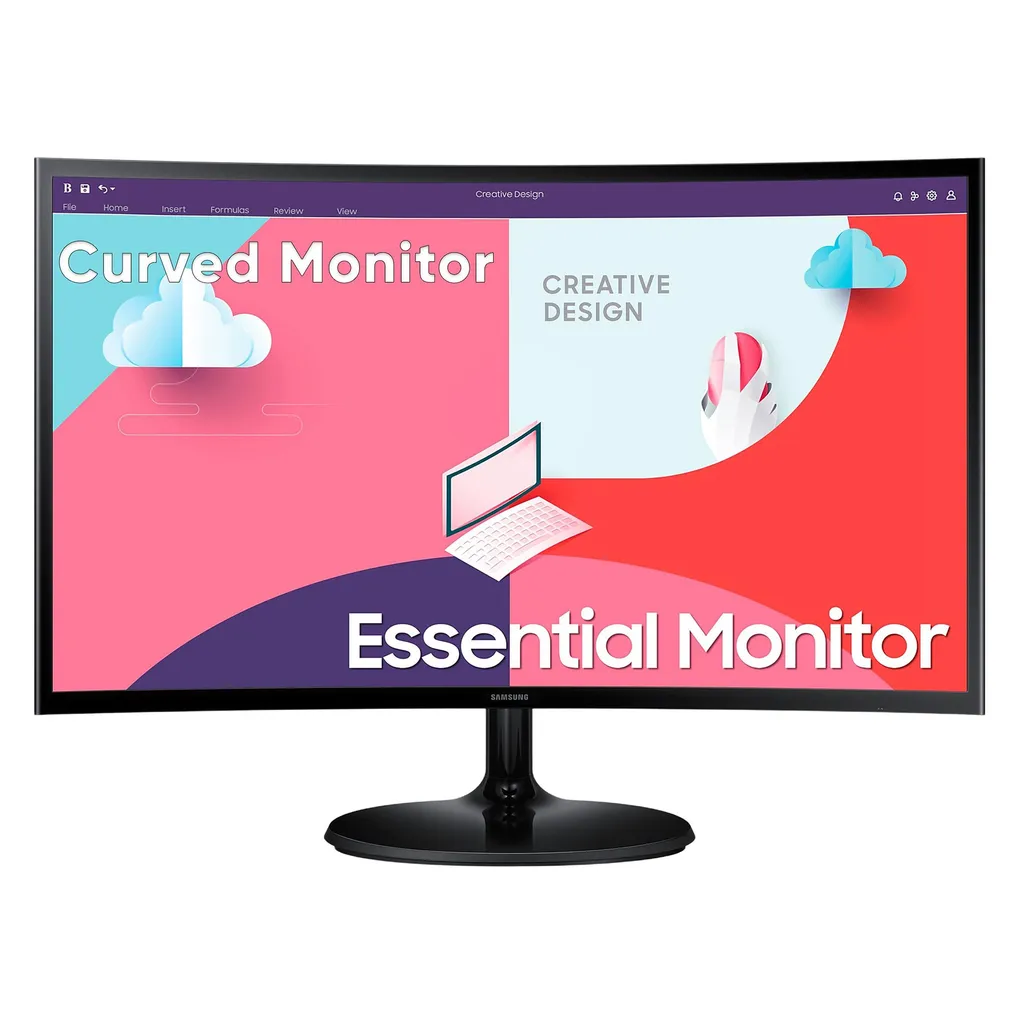 مانیتور خمیده 24 اینچ سامسونگ مدل Essential LS24C360EAMXUE