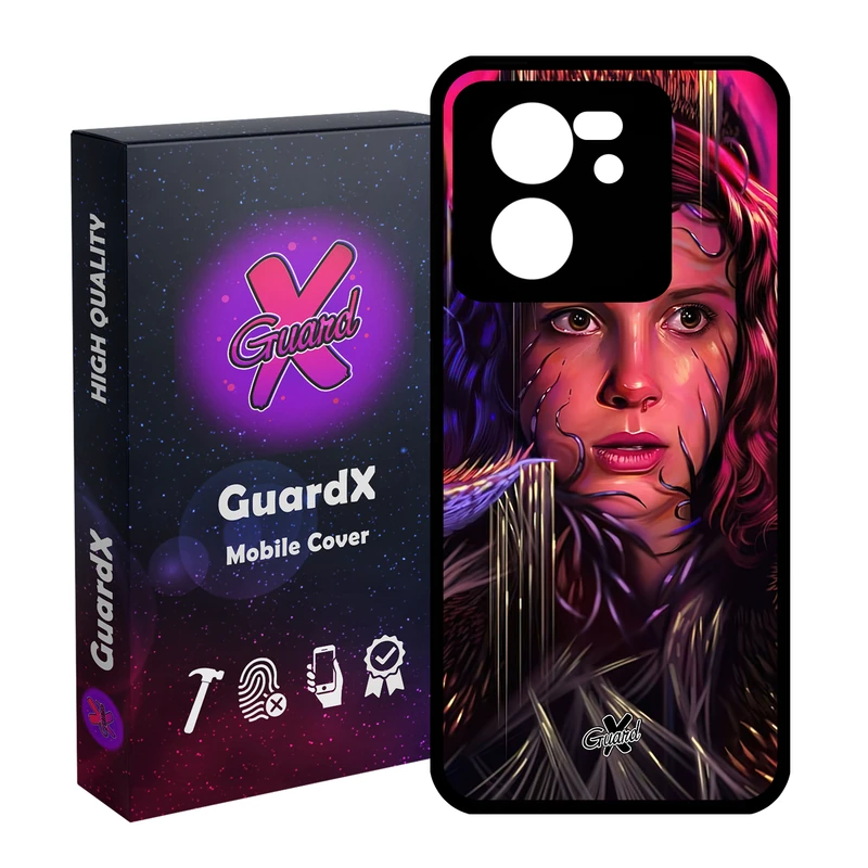 کاور گارد ایکس طرح Stranger Things مدل Glass10462 مناسب برای گوشی موبایل شیائومی 13T/13T Pro/Redmi K60 Ultra