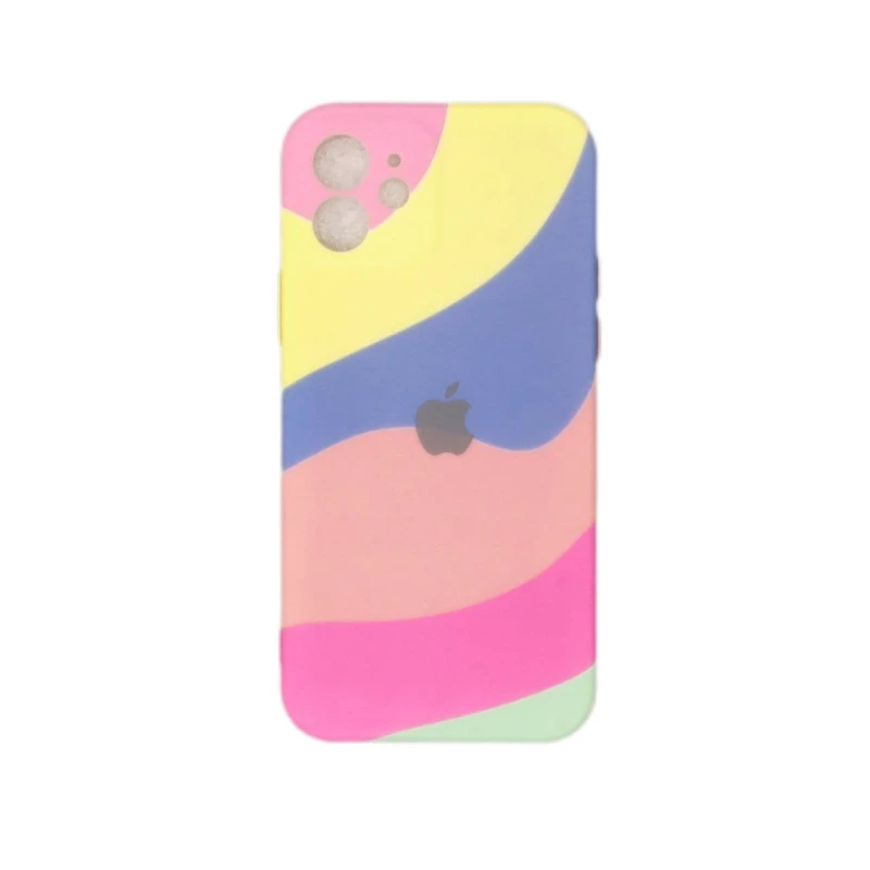 کاور مدل سیلیکونی طرح آبرنگی کد 02 مناسب برای گوشی موبایل اپل iphone 12
