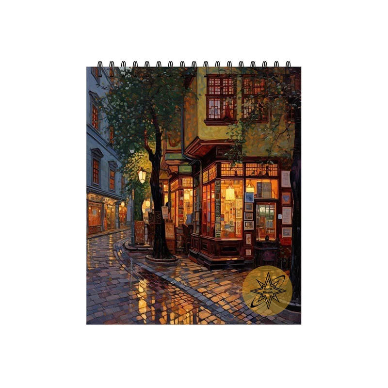 دفتر طراحی 40 برگ ستاره خونه مدل کتابفروشی کد a2