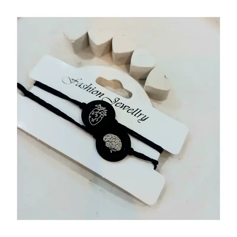 دستبند مدل قلب و مغز بسته 2 عددی