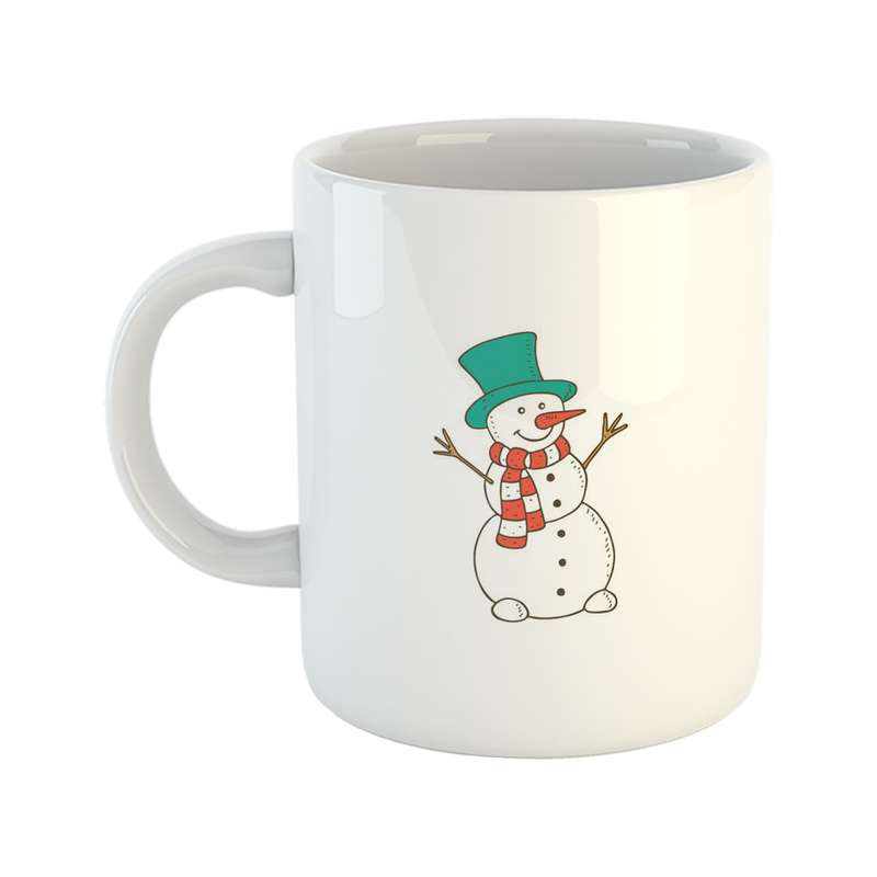 ماگ طرح کریسمس مدل آدم برفی شاد  Merry Christmas