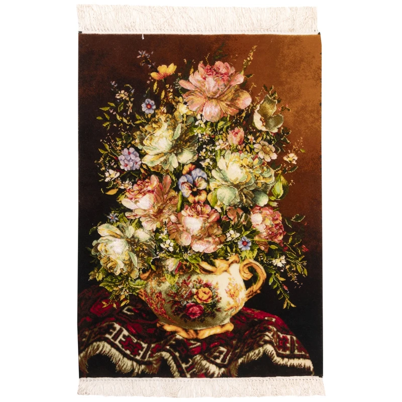 فرش دستباف دیوارکوب سی پرشیا مدل گل در گلدان کد 903292