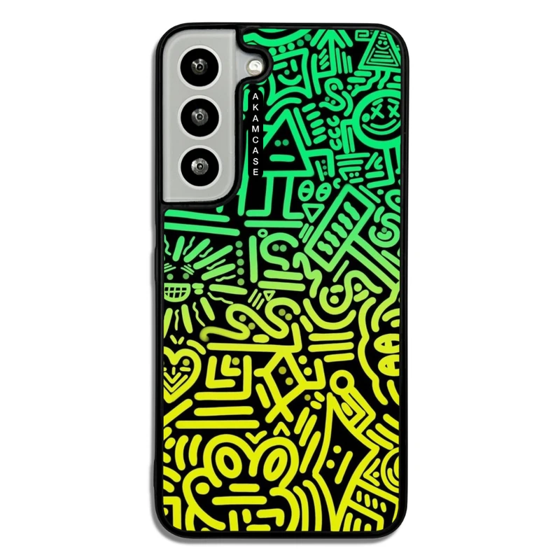 کاور آکام مدل AMC-WSGS22-DOODLE16 مناسب برای گوشی موبایل سامسونگ Galaxy S22