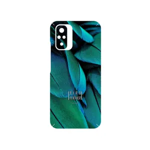 MAHOOT Green Feather Cover Sticker for Xiaomi Redmi Note 10