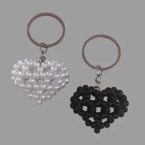 جاکلیدی مدل قلب مروارید 06 بسته دو عددی