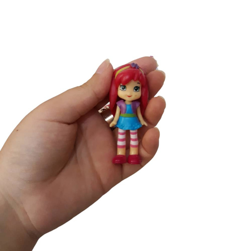 فیگور مدل دختر توت فرنگی مجموعه 6 عددی