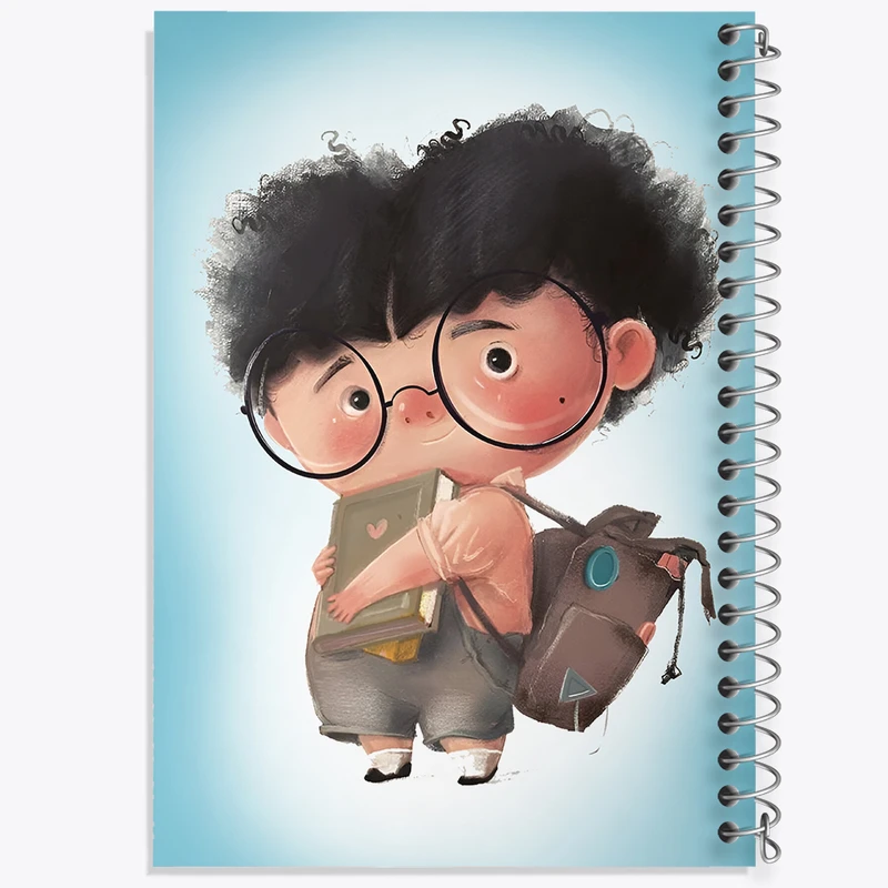 دفتر مشق 100 برگ خندالو طرح پسرانه کد F8381