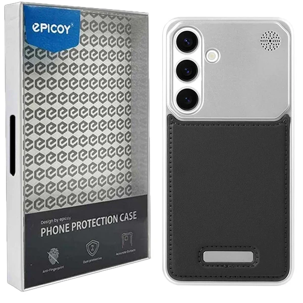 کاور اپیکوی مدل Lux Leather Metal مناسب برای گوشی موبایل سامسونگ Galaxy S24 FE