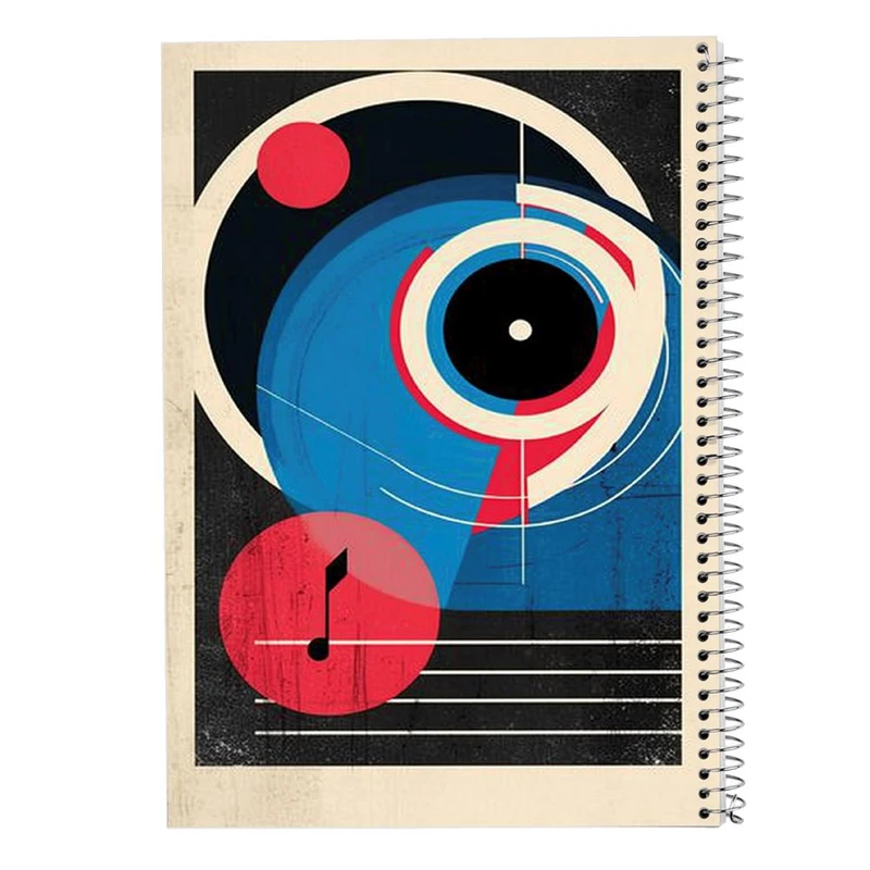 دفتر ژورنال نویسی 50 برگ مدوپد مدل نقطه ای طرح اشکال فانتزی کد DF16049