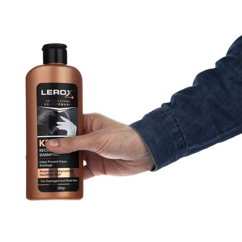 نرم‌کننده مو لروکس مدل روزانه شیباتر وزن 550 گرم به همراه شامپو مو لروکس مدل کراتین وزن 300 گرم