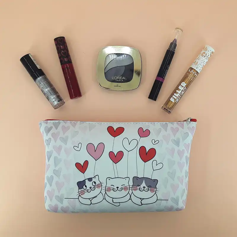 کیف لوازم آرایش زنانه طرح پیشی مدل PK-017