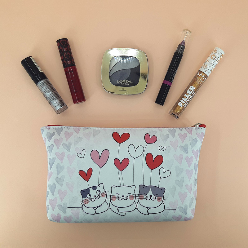 کیف لوازم آرایش زنانه طرح پیشی مدل PK-017