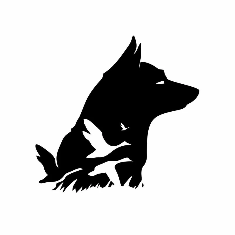 برچسب بدنه خودرو رادیانس طرح DogFly کد B87