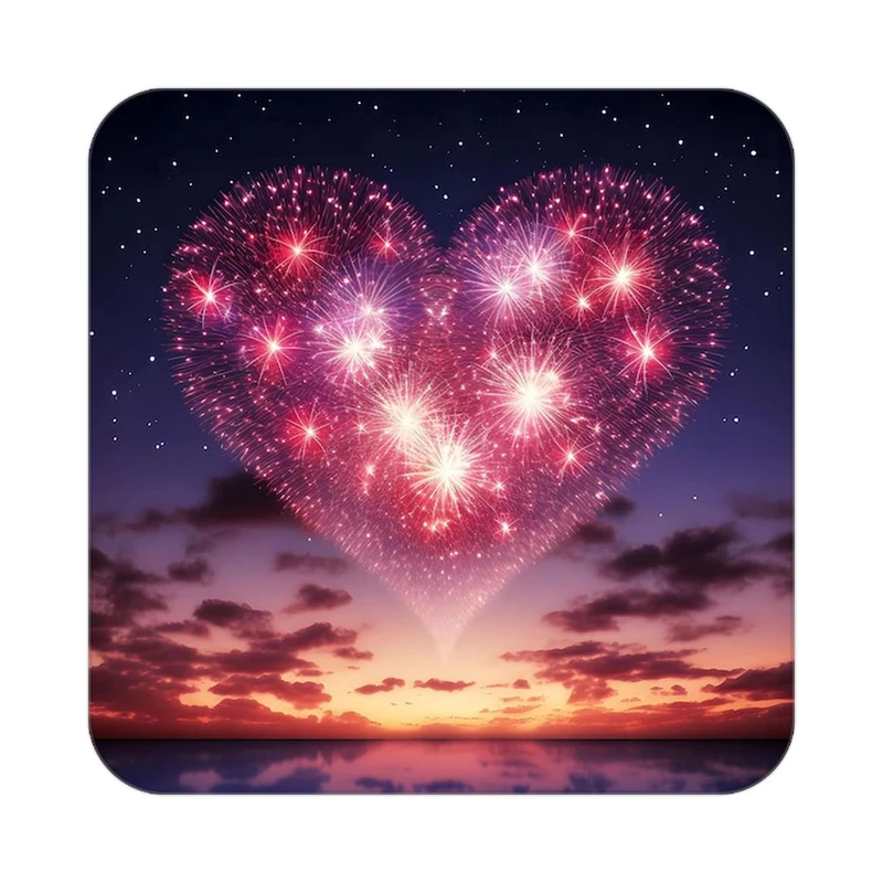 زیر لیوانی کاکتی مدل عاشقانه کد mp10682