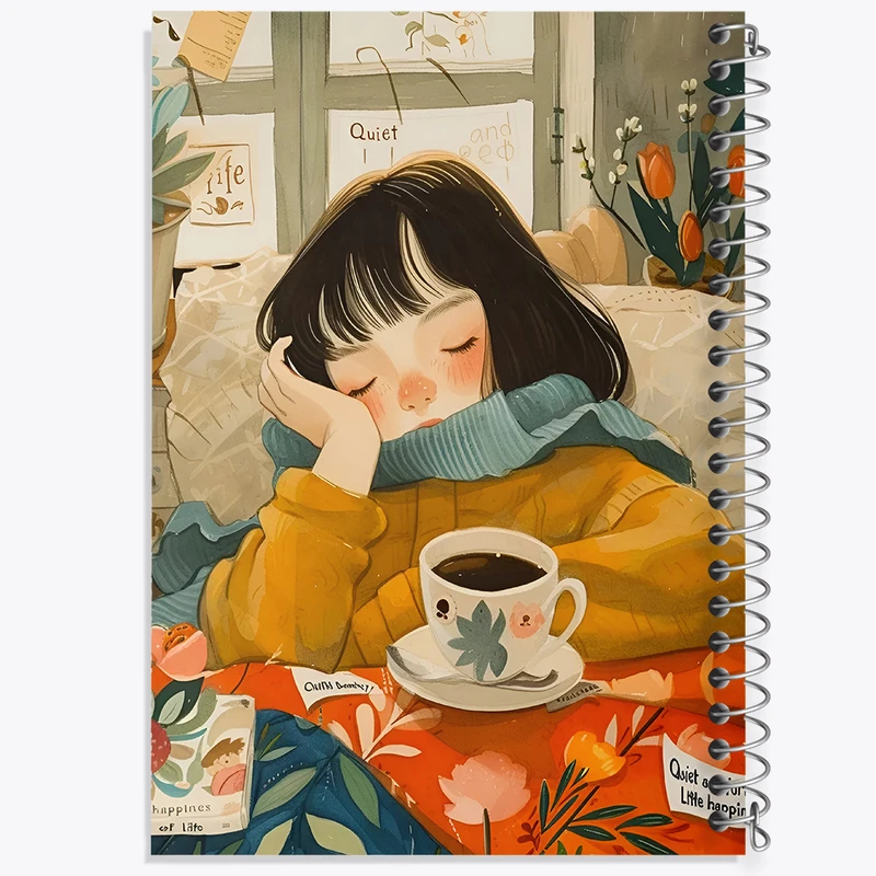 دفتر شطرنجی 50 برگ خندالو طرح دخترانه کد N5656