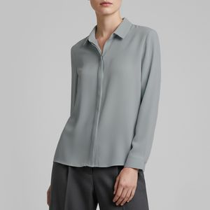 شومیز آستین بلند یقه برگردان زنانه تولیکا مدل 33105