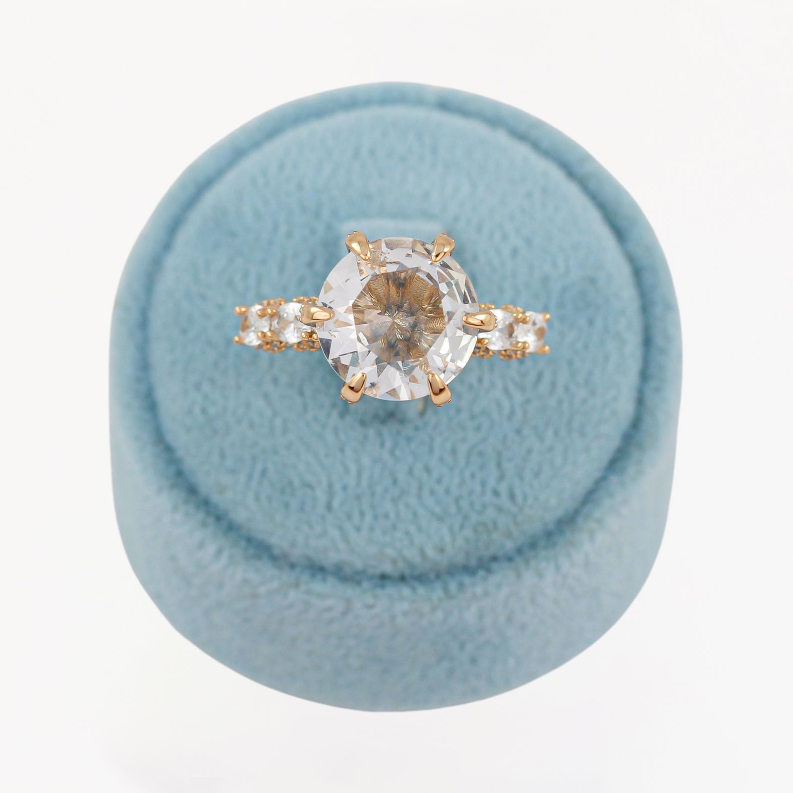 انگشتر زنانه ژوپینگ مدل تک نگین کد AAE581 -  - 5