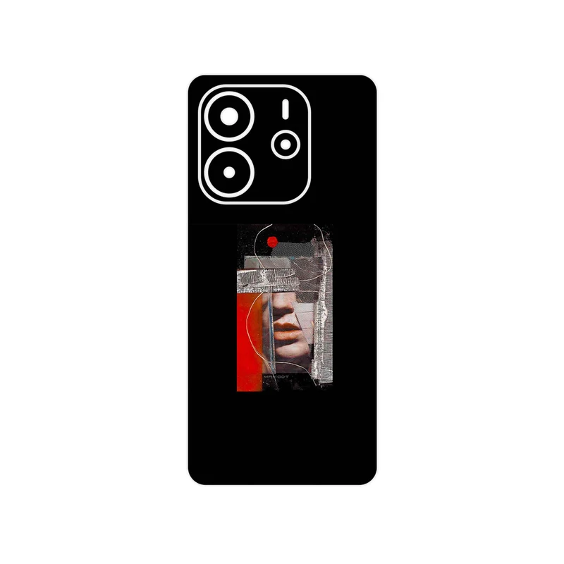 برچسب پوششی ماهوت مدل Collage of Mouth مناسب برای گوشی موبایل شیائومی Redmi Note 14 4G