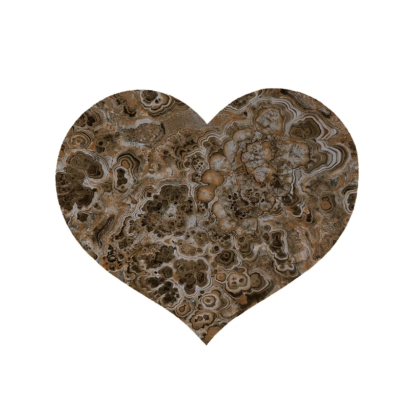 پادری مدل قلب طرح سنگ کد 5340 سایز 90x90 سانتی متر 
