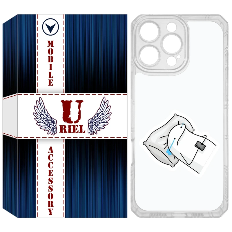 کاور یوریل مدل Clear کد 81 طرح غمگین مناسب برای گوشی موبایل اپل iPhone 16 Pro Max