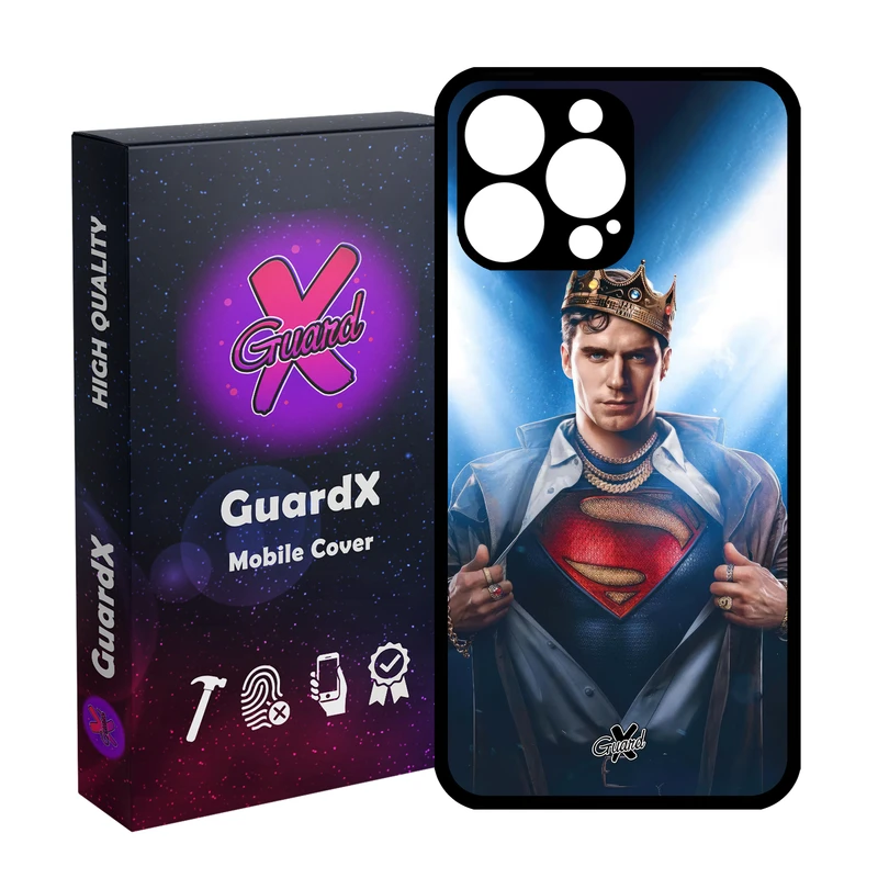 کاور گارد ایکس طرح سوپرمن مدل Glass10598 مناسب برای گوشی موبایل اپل iPhone 14 Pro Max