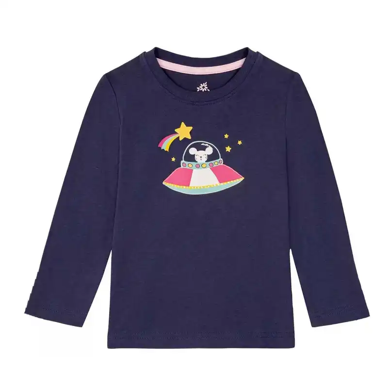 تی شرت آستین بلند دخترانه لوپیلو مدل سفینه 2023