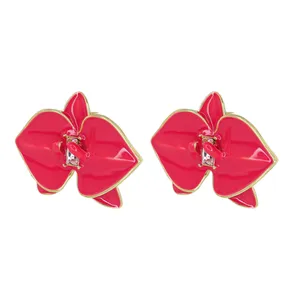 گوشواره میخی زنانه زودیکا مدل ارکیده کد AAC1137