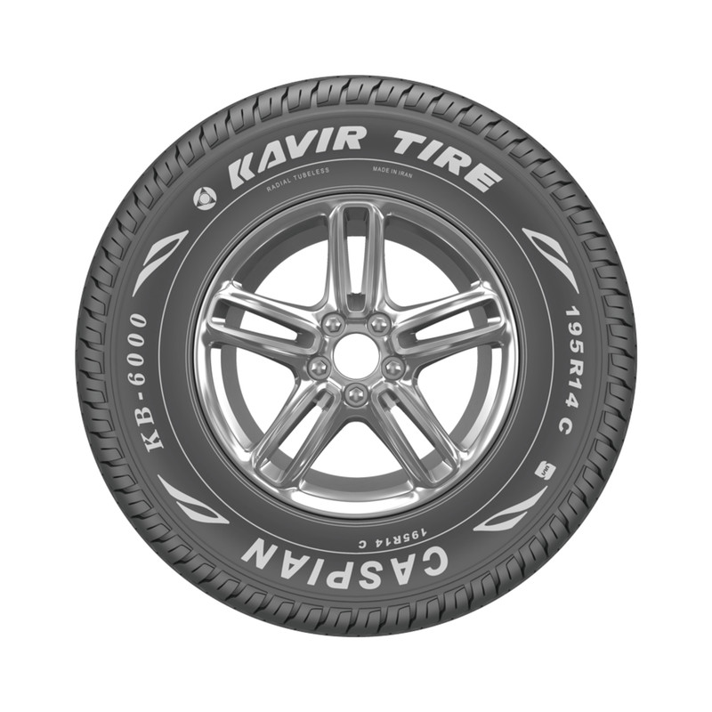 لاستیک خودرو رادیال کویر تایر KB6000 با کاربری سواری و سایز رینگ 14 اینچ، فاق 80 درصد پهنا و پهنای 195 میلی‌متر، شاخص تحمل وزن 106 و شاخص سرعت S (حداکثر سرعت 180 کیلومتر بر ساعت)، ساخت ایران، دارای تایر تیوبلس، 1 حلقه