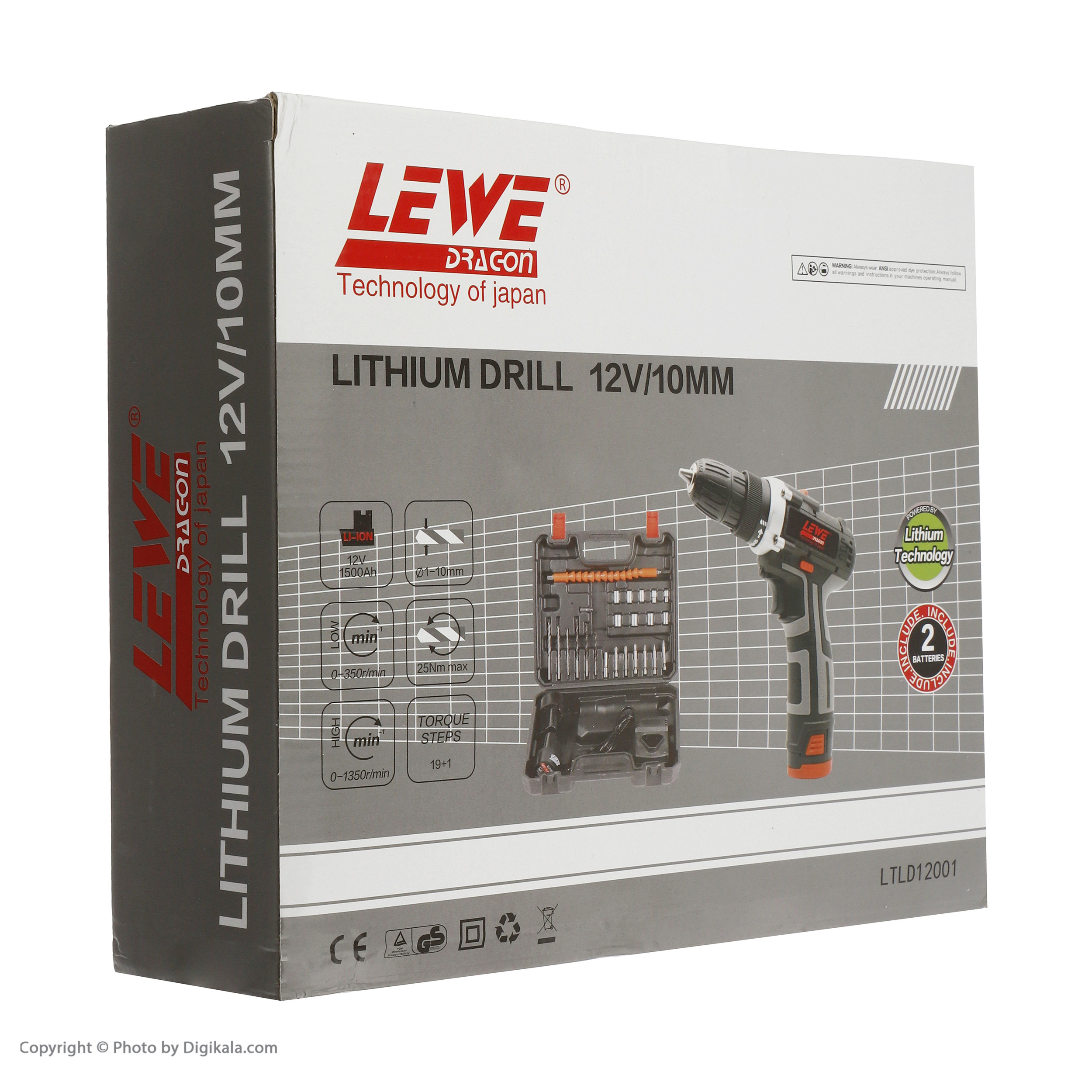 پیچ گوشتی شارژی لوه مدل LTLD12001 مجموعه 28 عددی