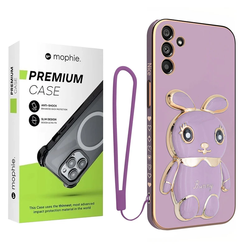 کاور موفی مدل Nice Bunny Strap مناسب برای گوشی موبایل سامسونگ Galaxy A35 به همراه بند