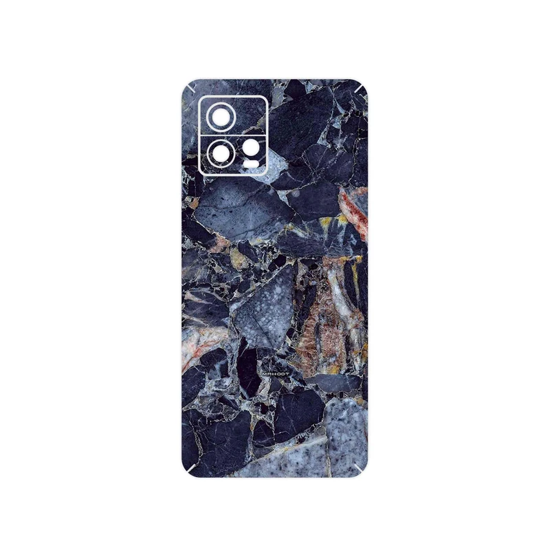 برچسب پوششی ماهوت مدل Broken black marble مناسب برای گوشی موبایل موتورولا Moto G72